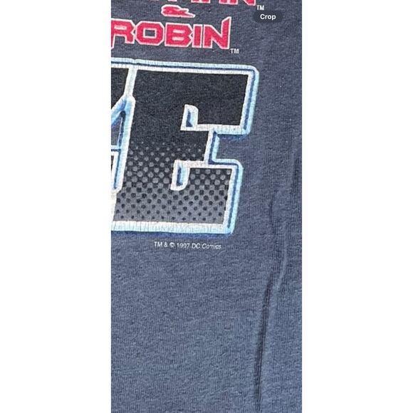 Vintage 1997 DC Comics RARE Anti- Freeze Batman Men's T-Shirt Navy Blue Size XL - Picture 3 of 10